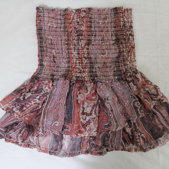 SOLD. Isabel Marant Silea Paisley Silk Mini Skirt - Picture 8 of 8